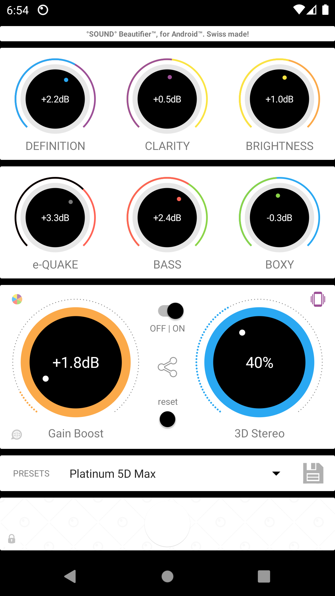 °SOUND° Beautifier™ - Bass Booster & Equalizer - screenshot